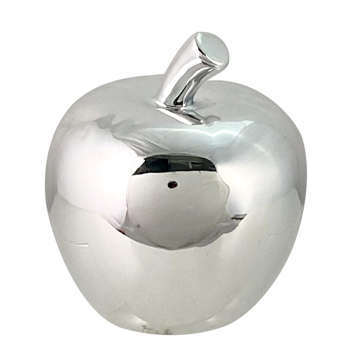Figura Decorativa Manzana plateada 9.5X9.5X11 CM