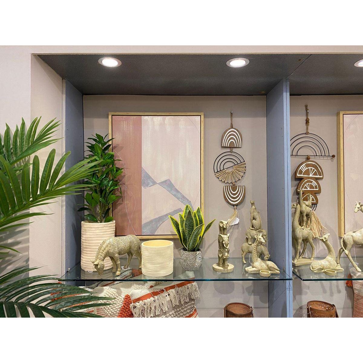 Figura Decorativa Familia Elefantes 14X12X28 cm