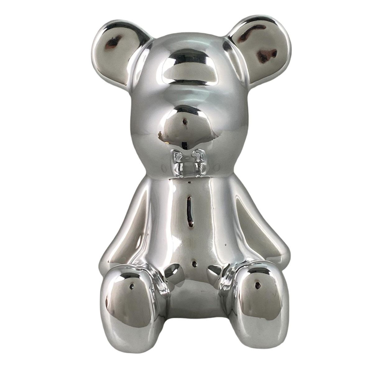 Figura Decorativa Oso Plateado 11X11X16 cm