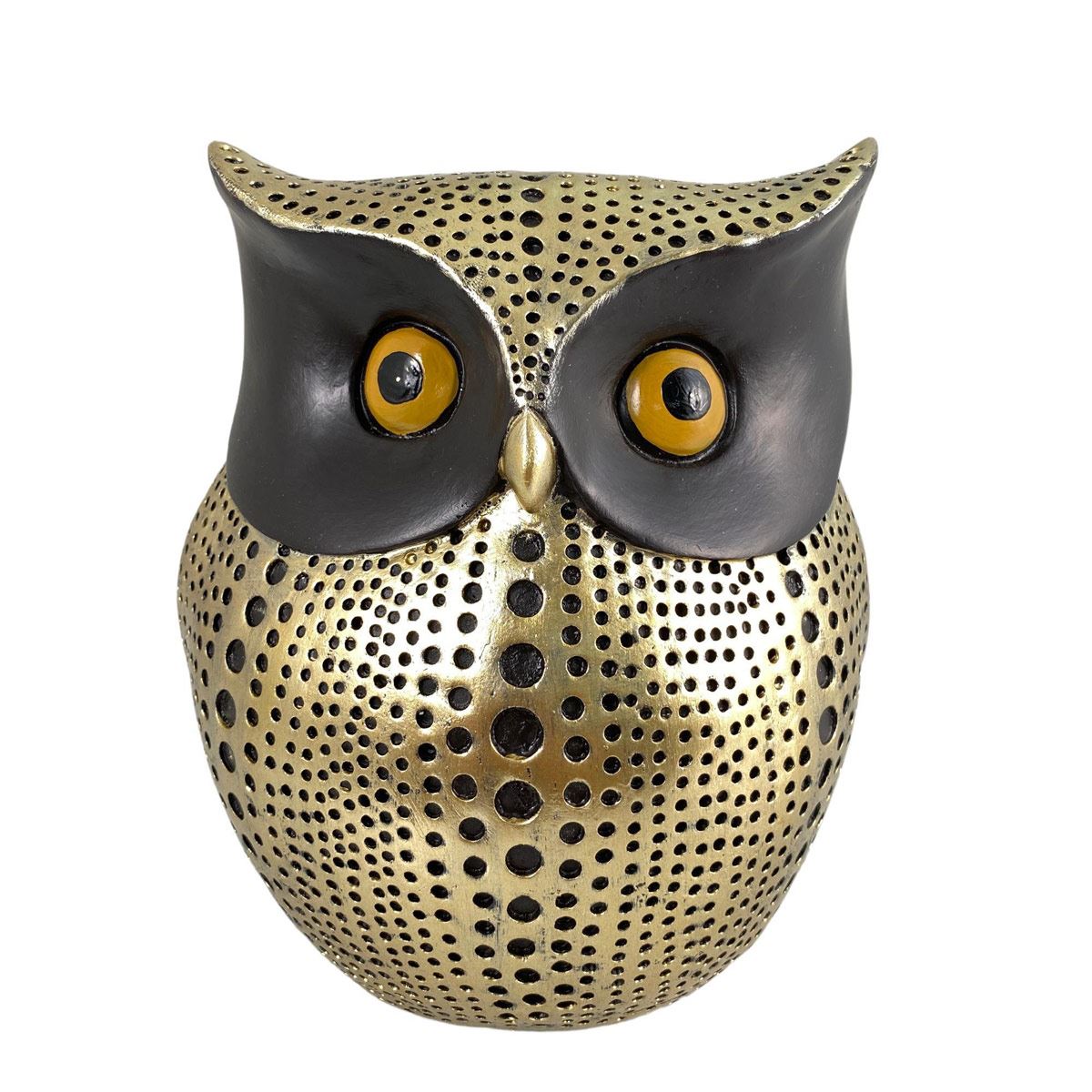 Figura Decorativa Búho Color Dorado