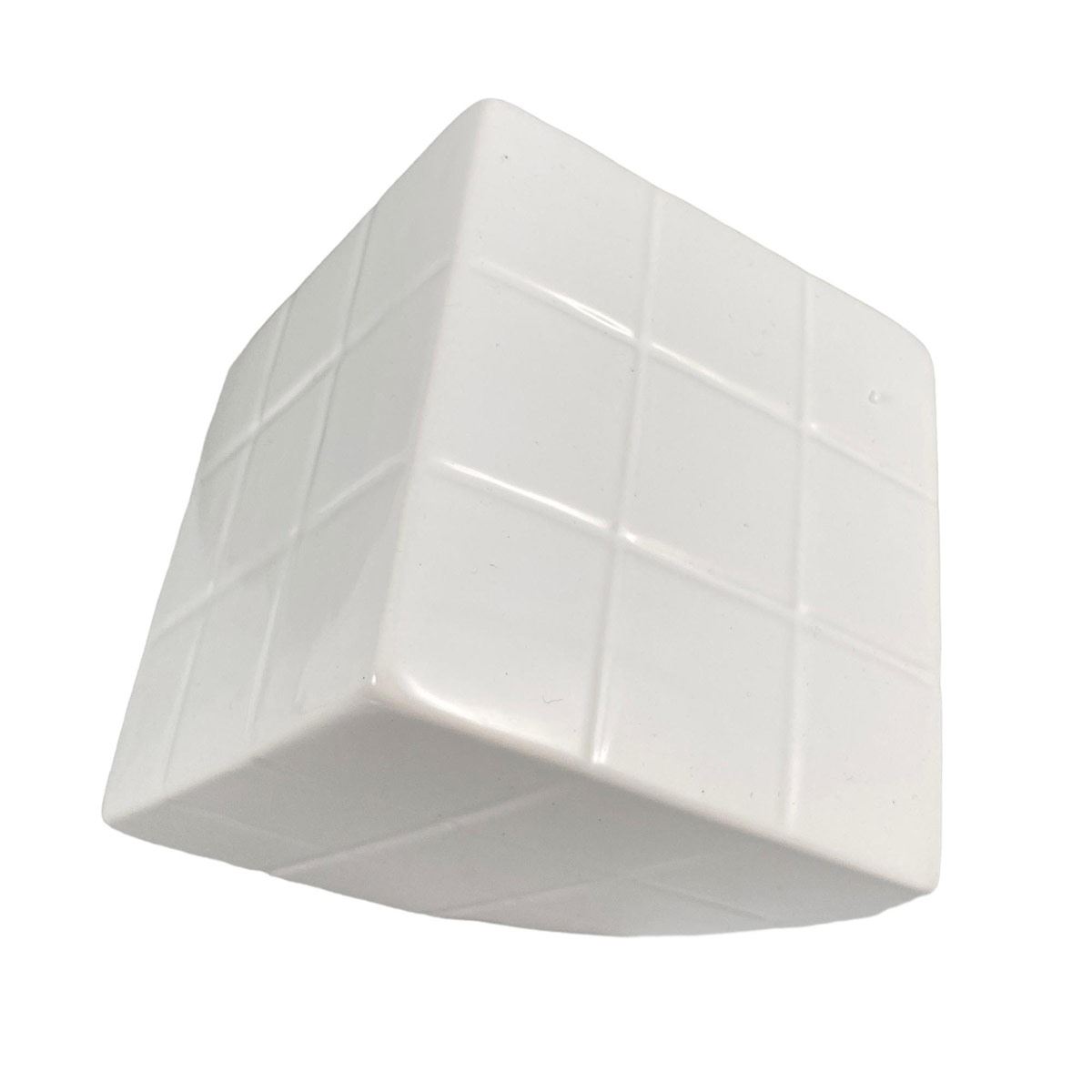 Figura Cubo Decorativo Color Blanco Tamaño Chico