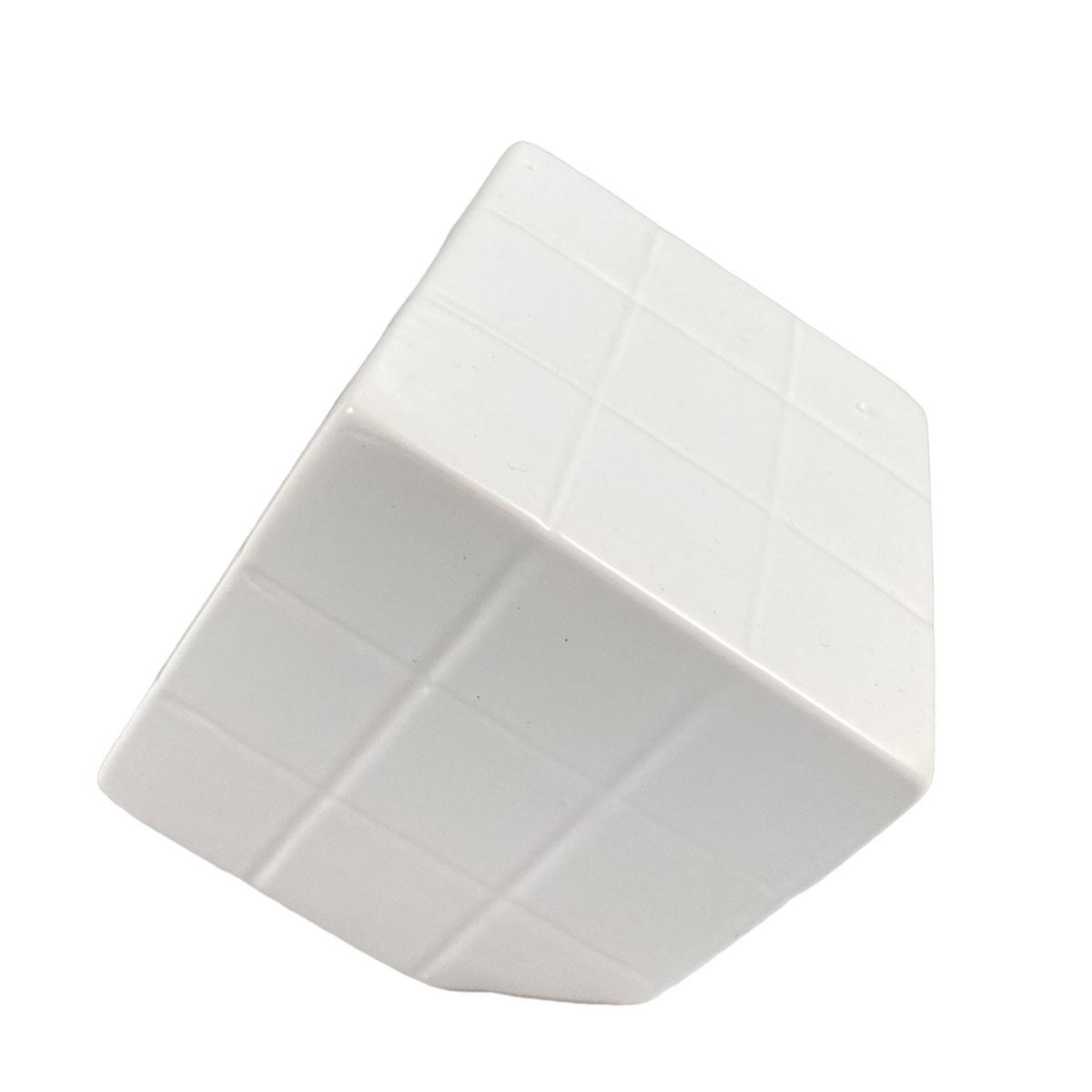Figura Cubo Decorativo Color Blanco Tamaño Chico