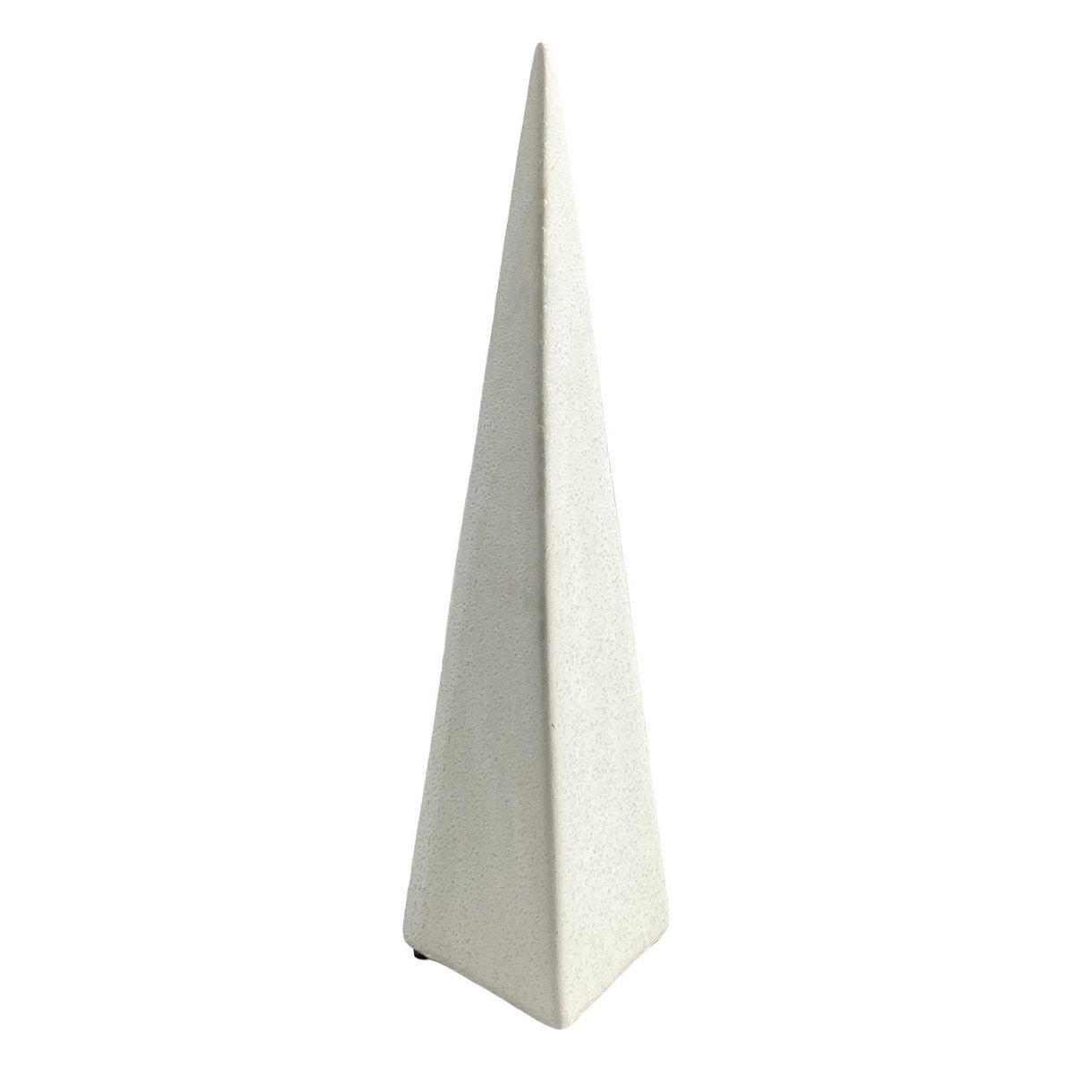 Figura Decorativa Pirámide Larga Color Blanca