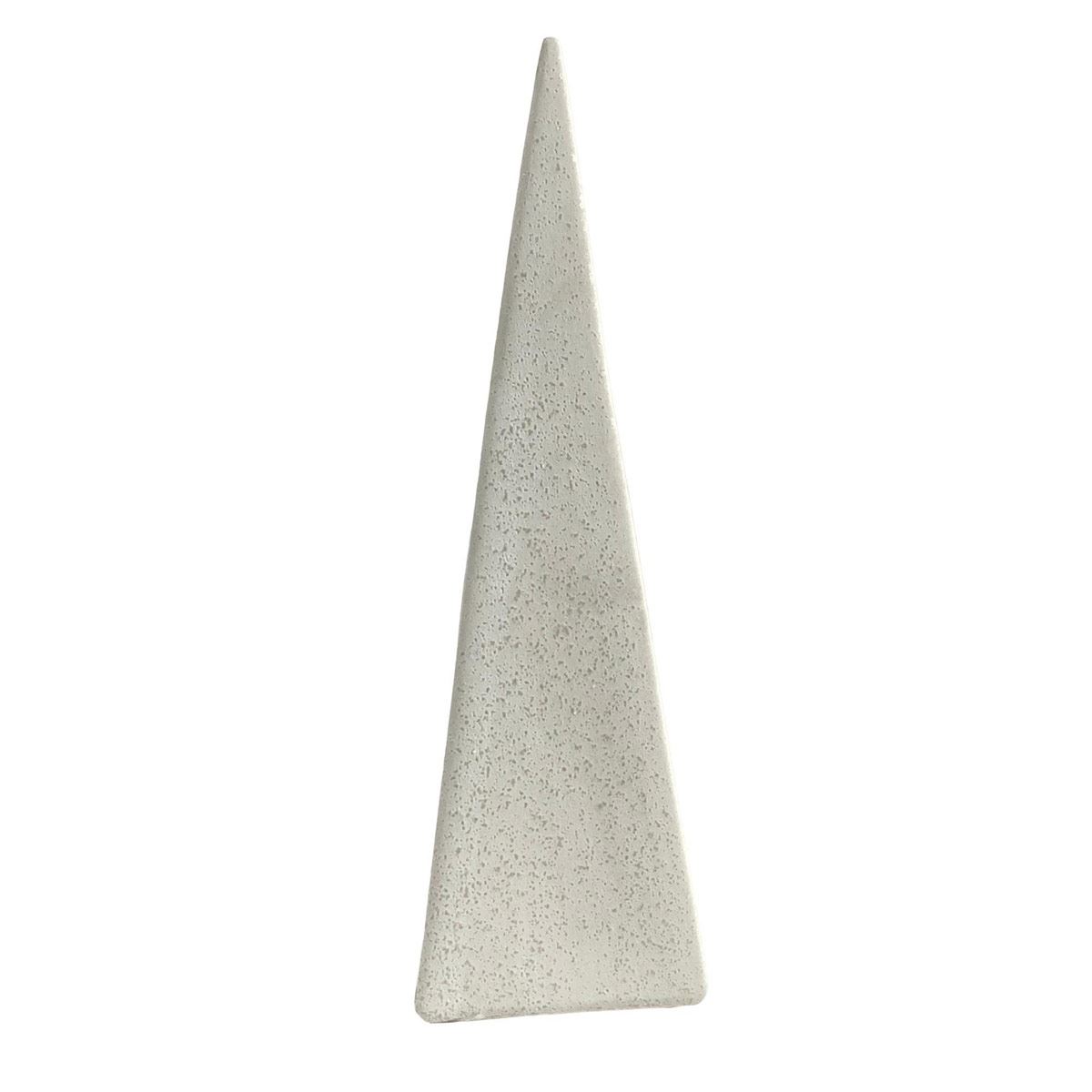 Figura Decorativa Pirámide Larga Color Blanca