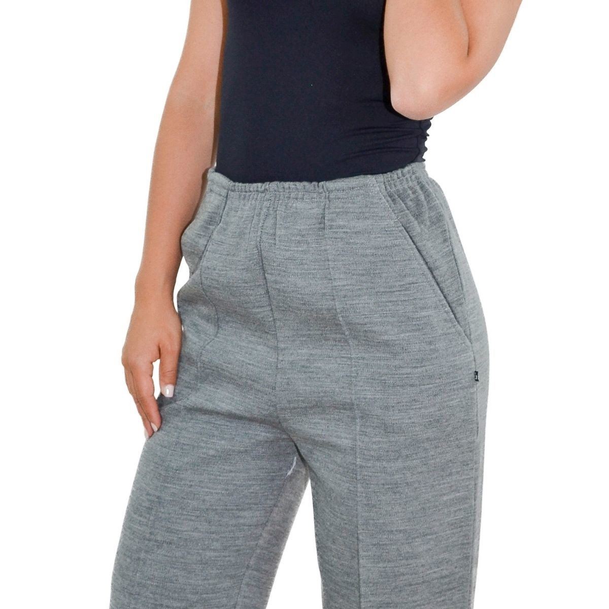 Pantalón Zuio de vestir gris perla mediano