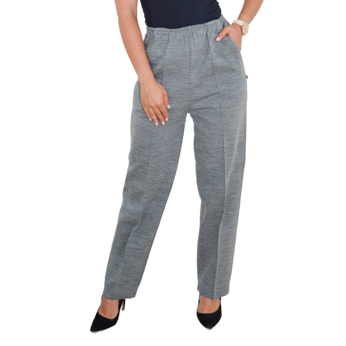 Pantalón Zuio de vestir gris perla mediano