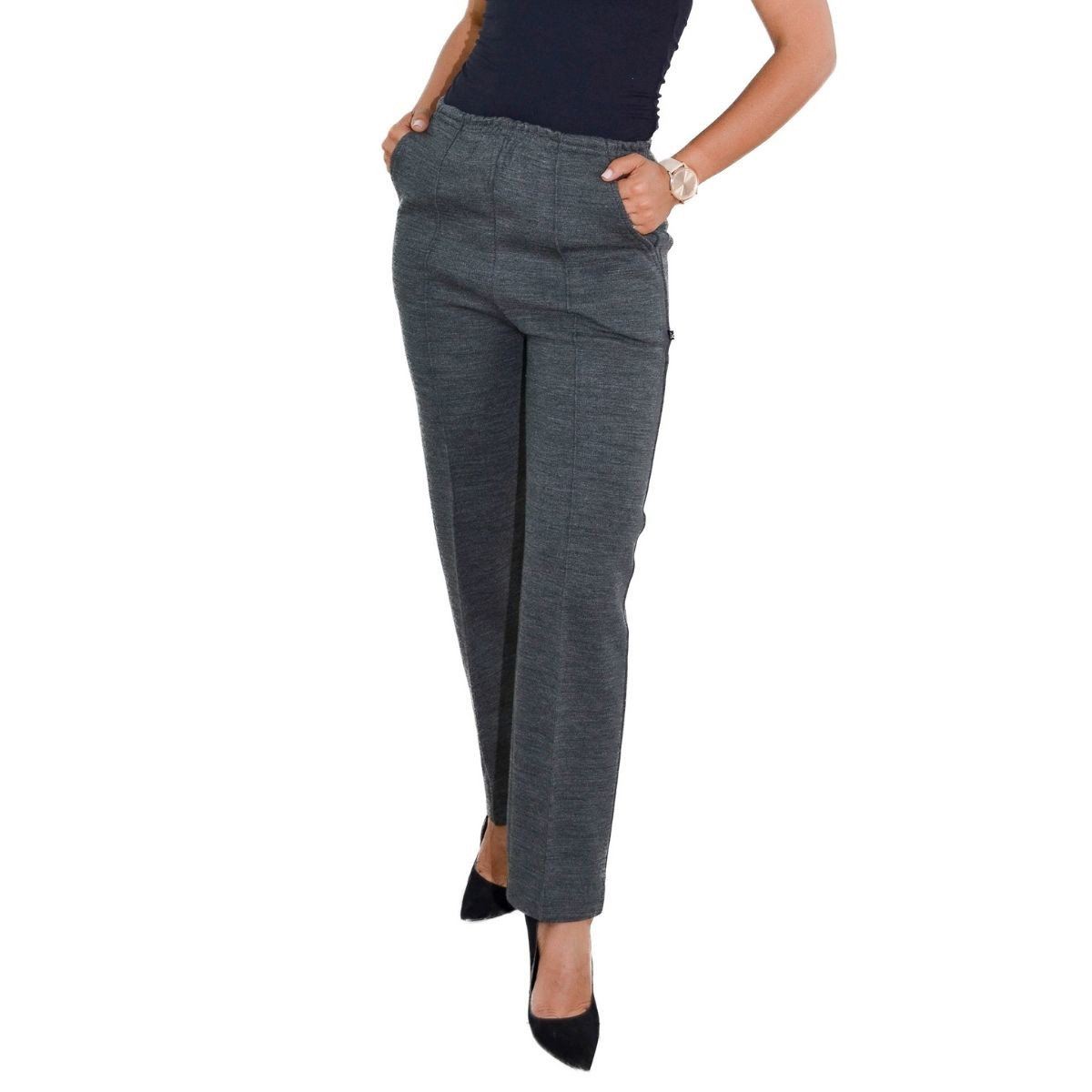 Pantalón Zuio de vestir gris oxford mediano