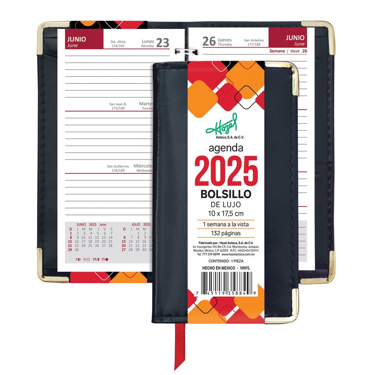 Agenda Bolsillo Lujo Modelo 358-84