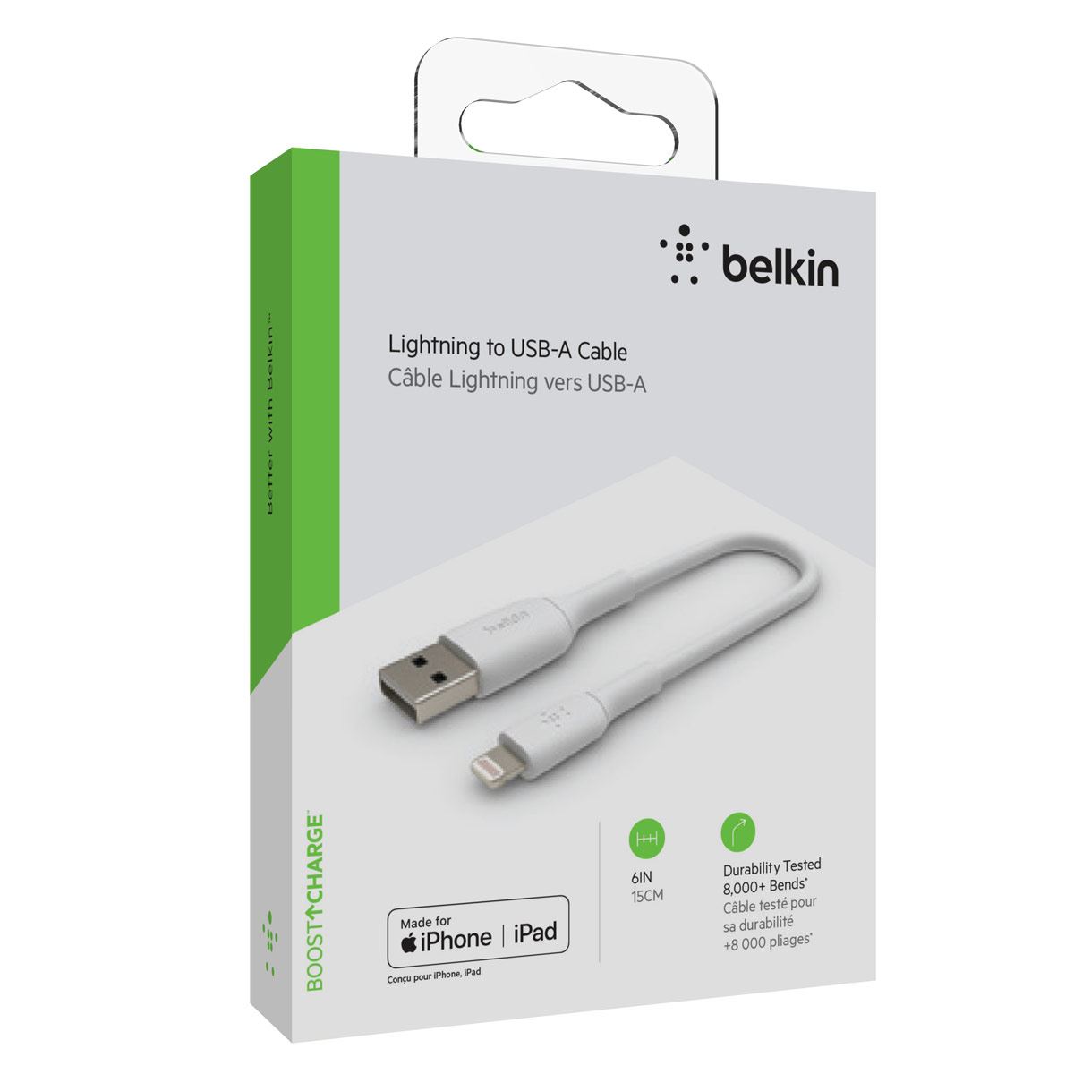 Cable Belkin Lightning Blanco Mix