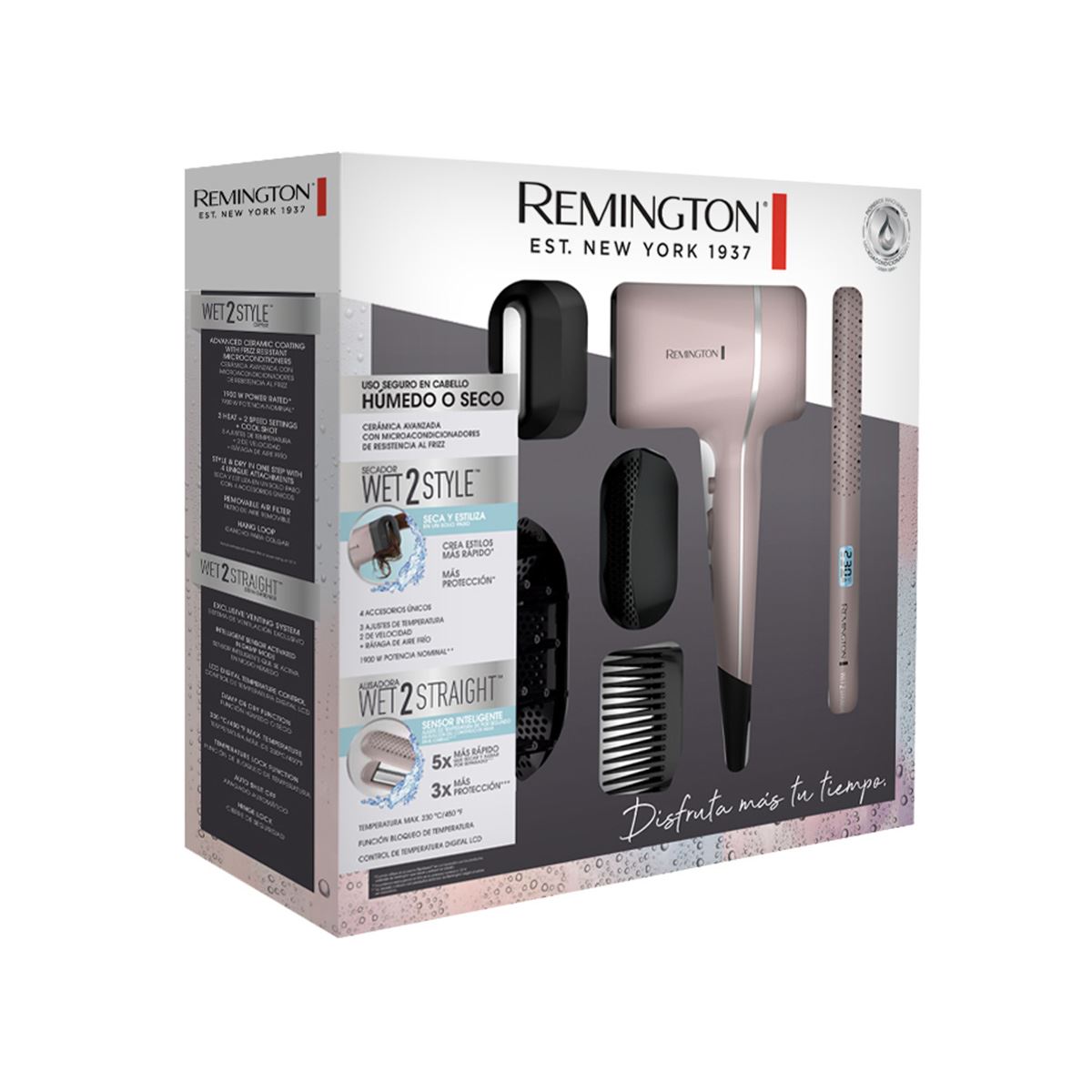 Combo Secadora y Alaciadora Remington W2S