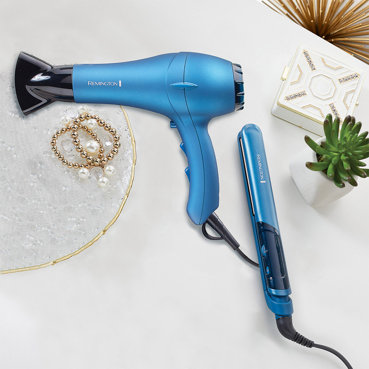 Combo Alaciadora y Secadora Remington