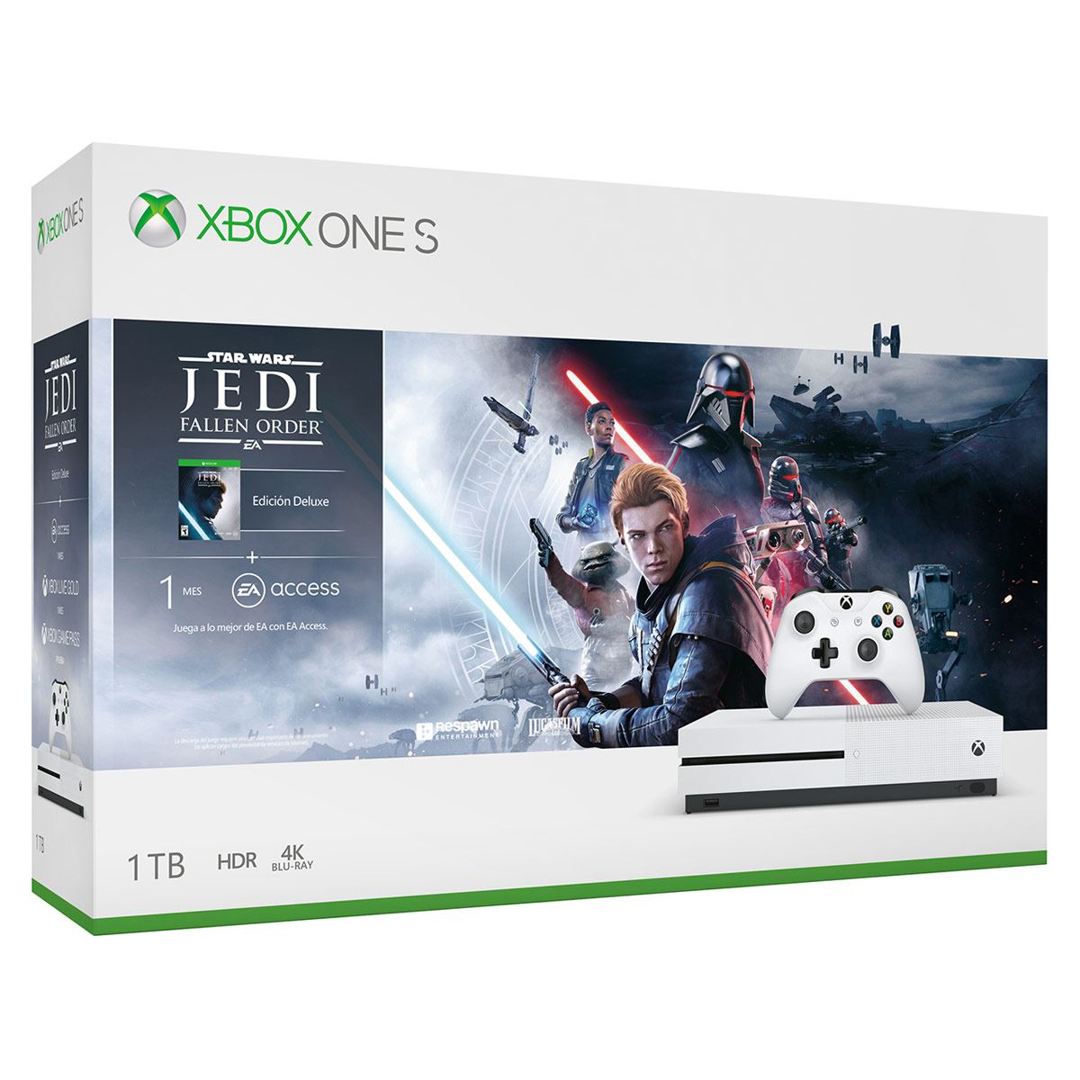 Consola Xbox One S 1 TB Star Wars Jedi + Hyperx