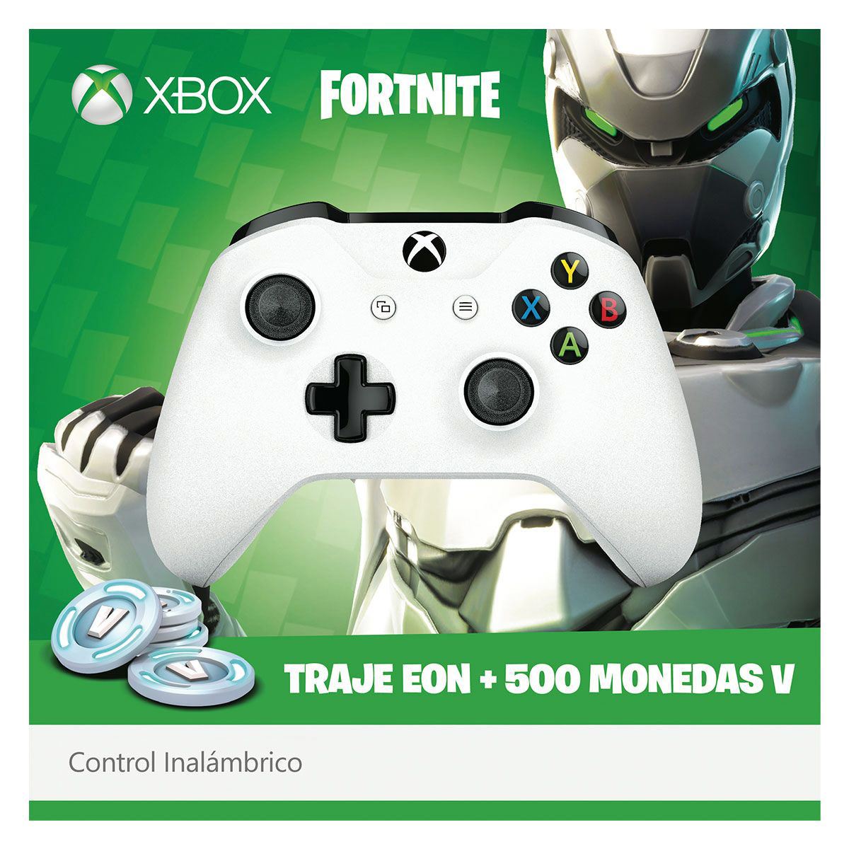 Control Inalámbrico Xbox ONE + Tarjeta Fortnite (Compatible con Xbox Series)