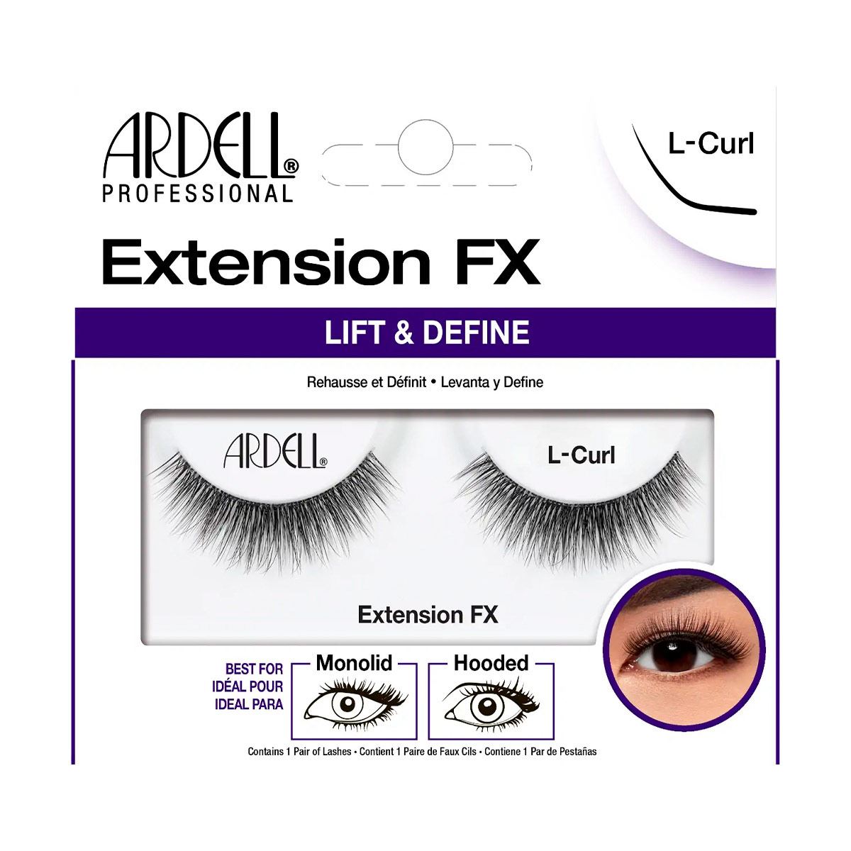 Pestañas Postizas Extension Fx L Curl AD008 Ardell