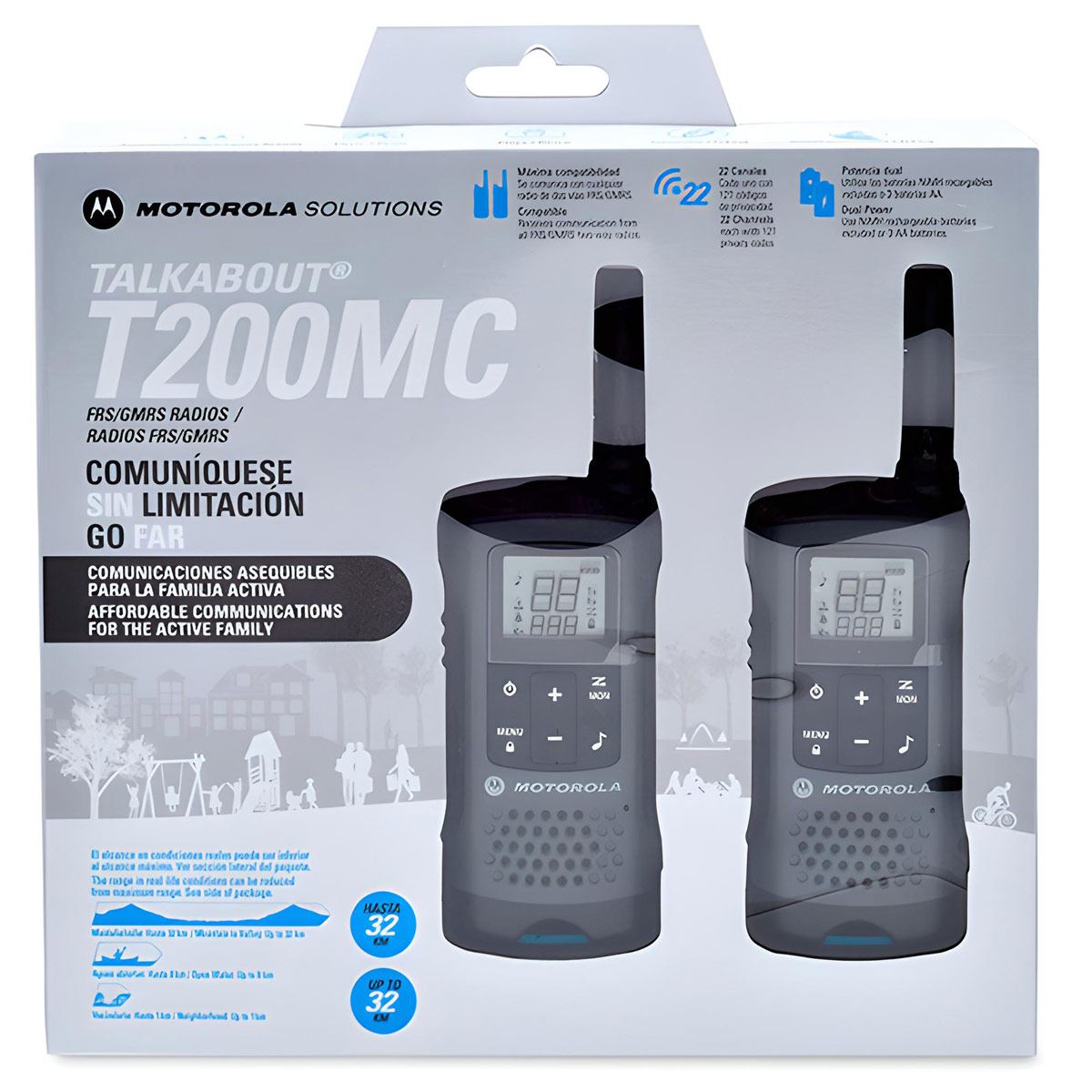 Radios dos vías Motorola T200 32KM negro