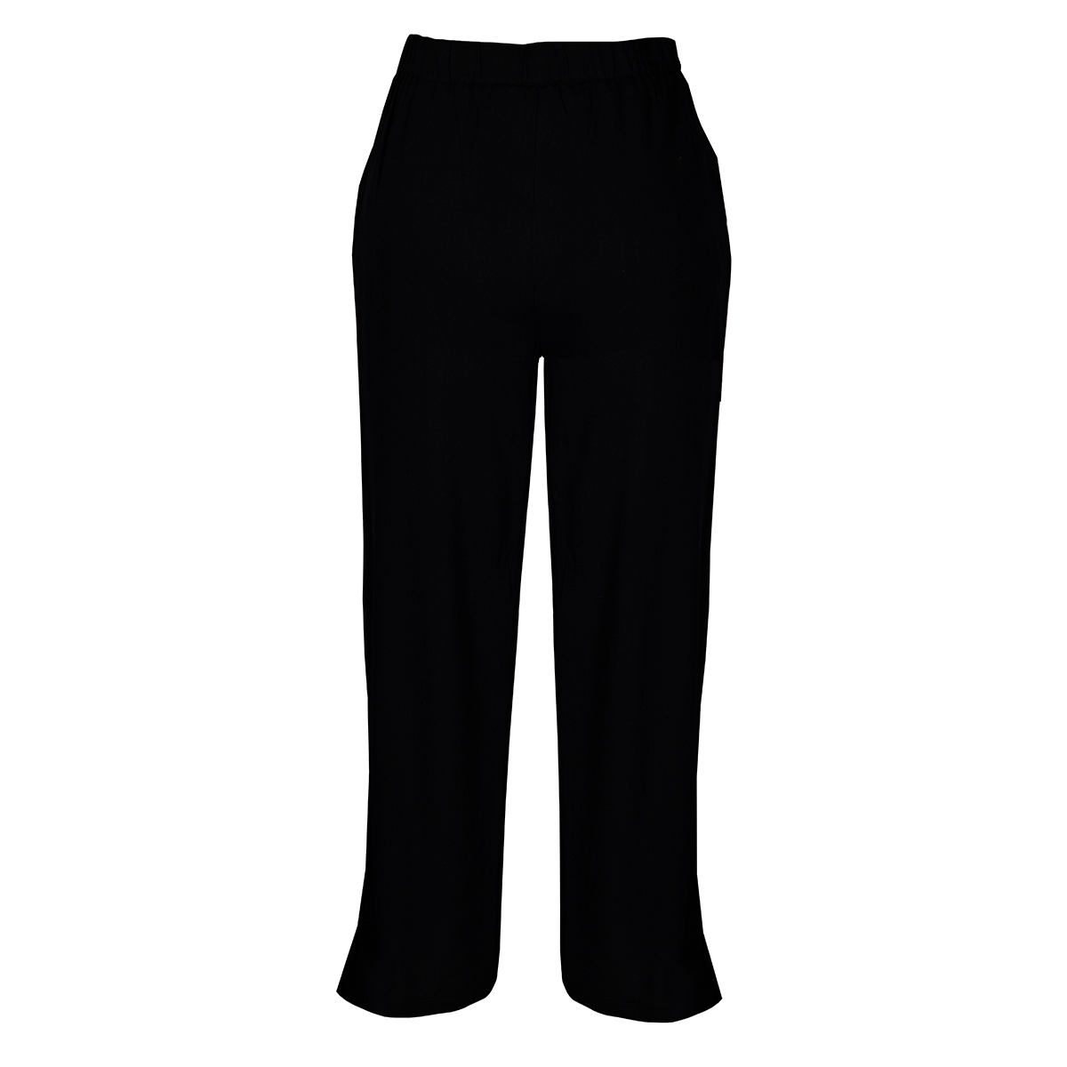 Pantalón Ancho Liso Philosophy Color Negro Talla Grande para Mujer