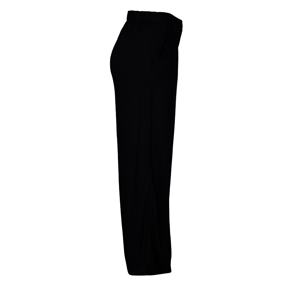 Pantalón Ancho Liso Philosophy Color Negro Talla Grande para Mujer