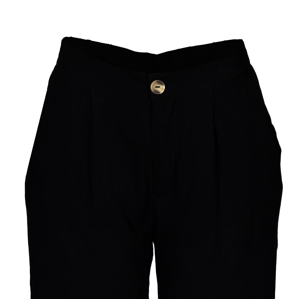 Pantalón Ancho Liso Philosophy Color Negro Talla Grande para Mujer
