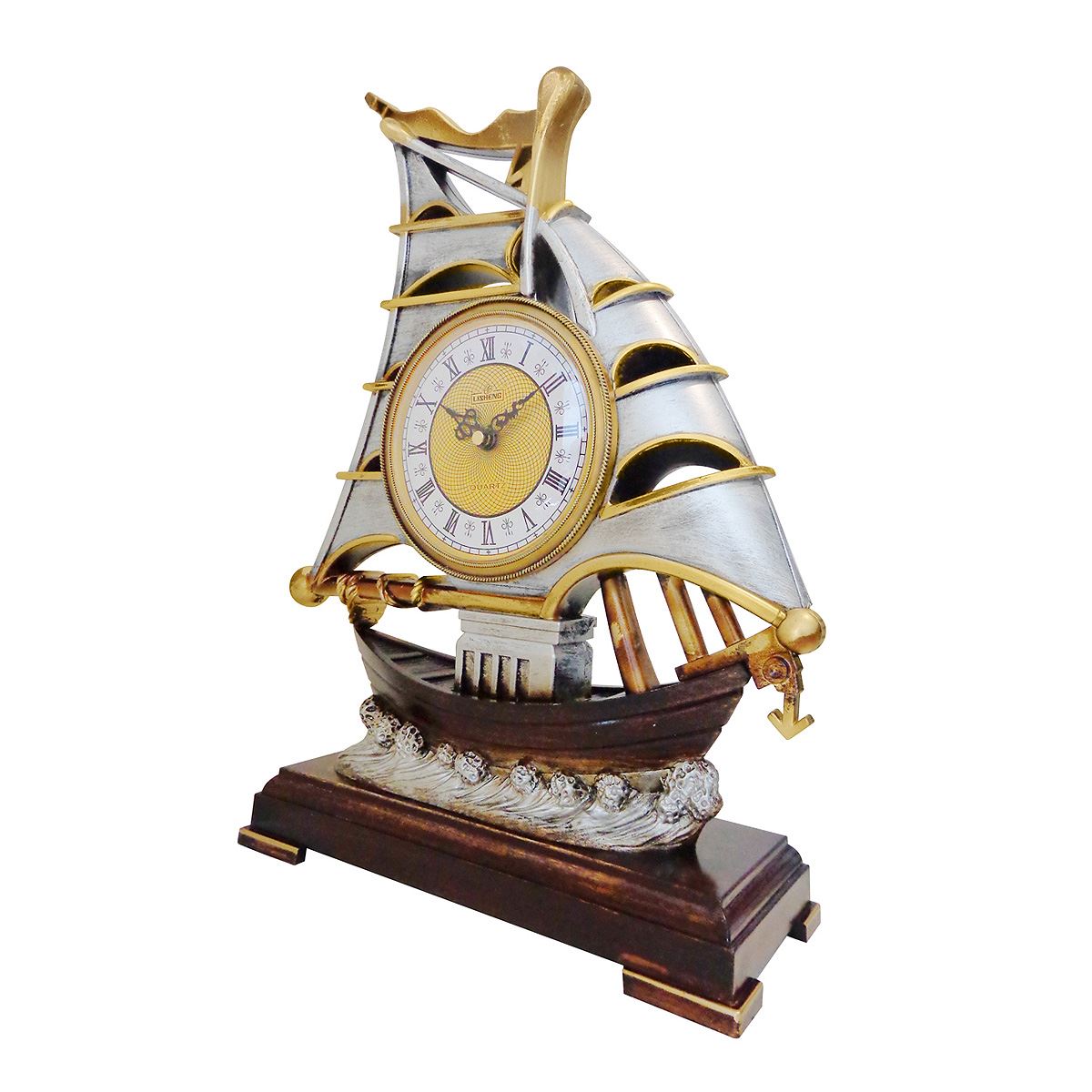 Reloj de mesa barco
