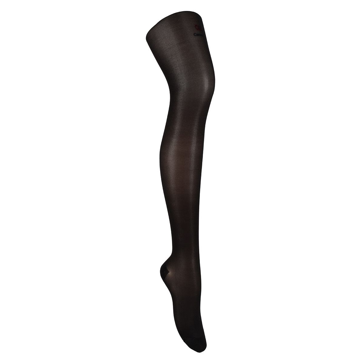 Pantimedia Preven-T Super Talla suave compresión transparente modelo 1945 talla grande color negro dama