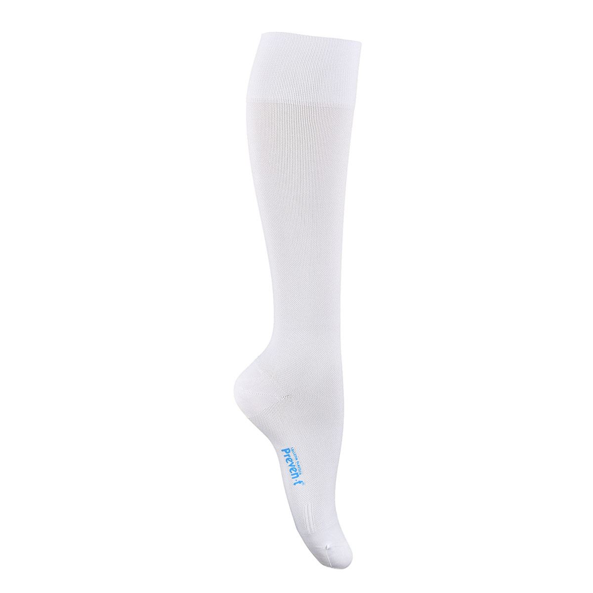 Calcetin Preven-T 1a etapa suave compresión sin costuras modelo 1978 talla mediana color blanco dama