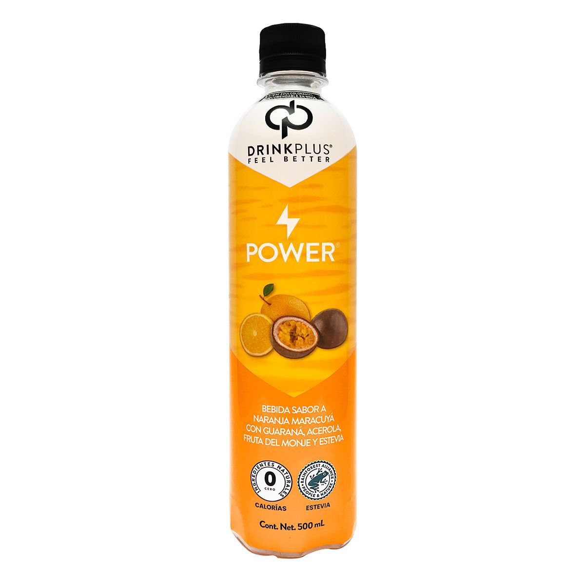 Bebida Drinkplus power naranja maracuya 500ml