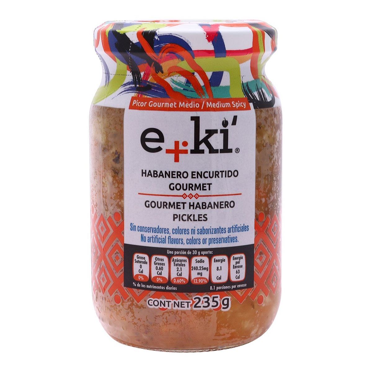 Chile Habanero Encurtido de Naranja 235 gramos Eki