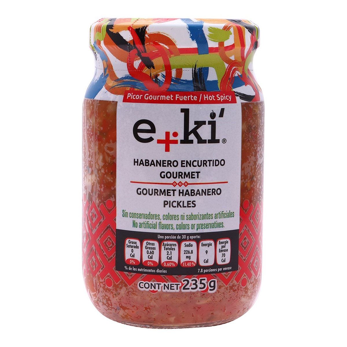 Chile Habanero Encurtido Rojo 235 Gramos Eki