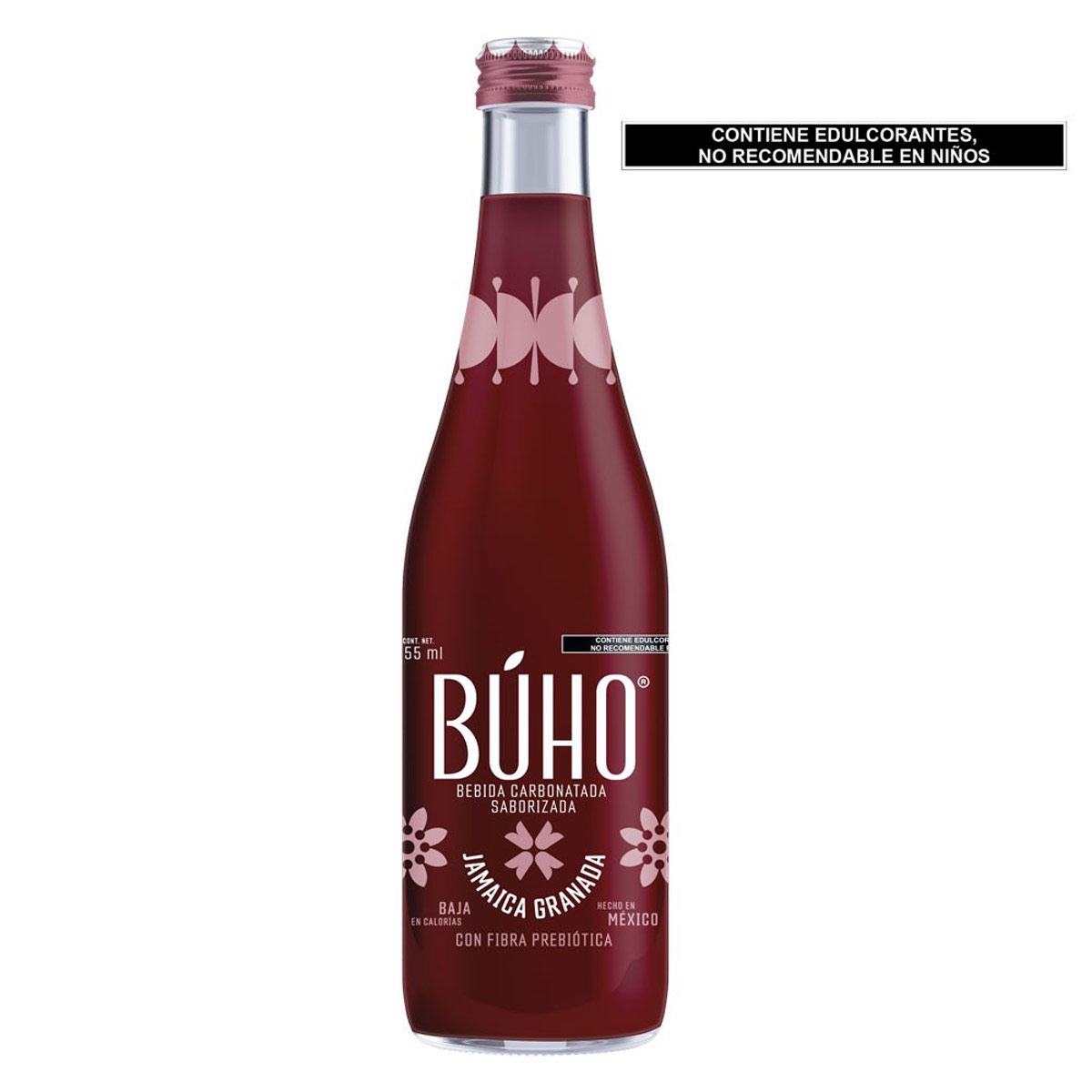 Bebida De Jamaica-Granada 355 Mililitros Búho Soda