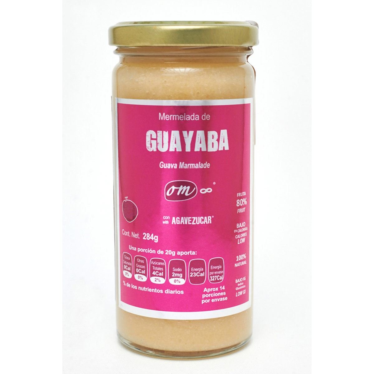 Mermelada de Guayaba OM8® con Agavezucar® 280g