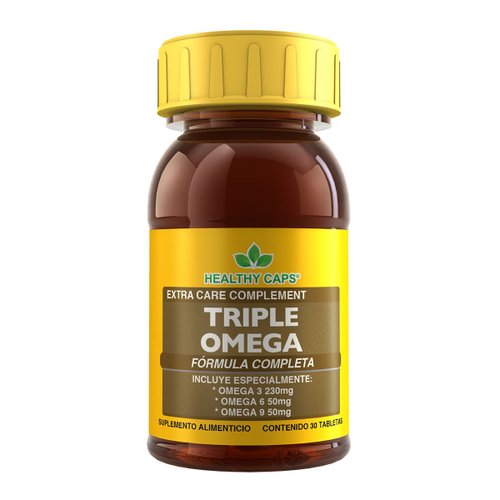 Triple Omega 30 Capsulas Healthy Caps - Aceite de pescado