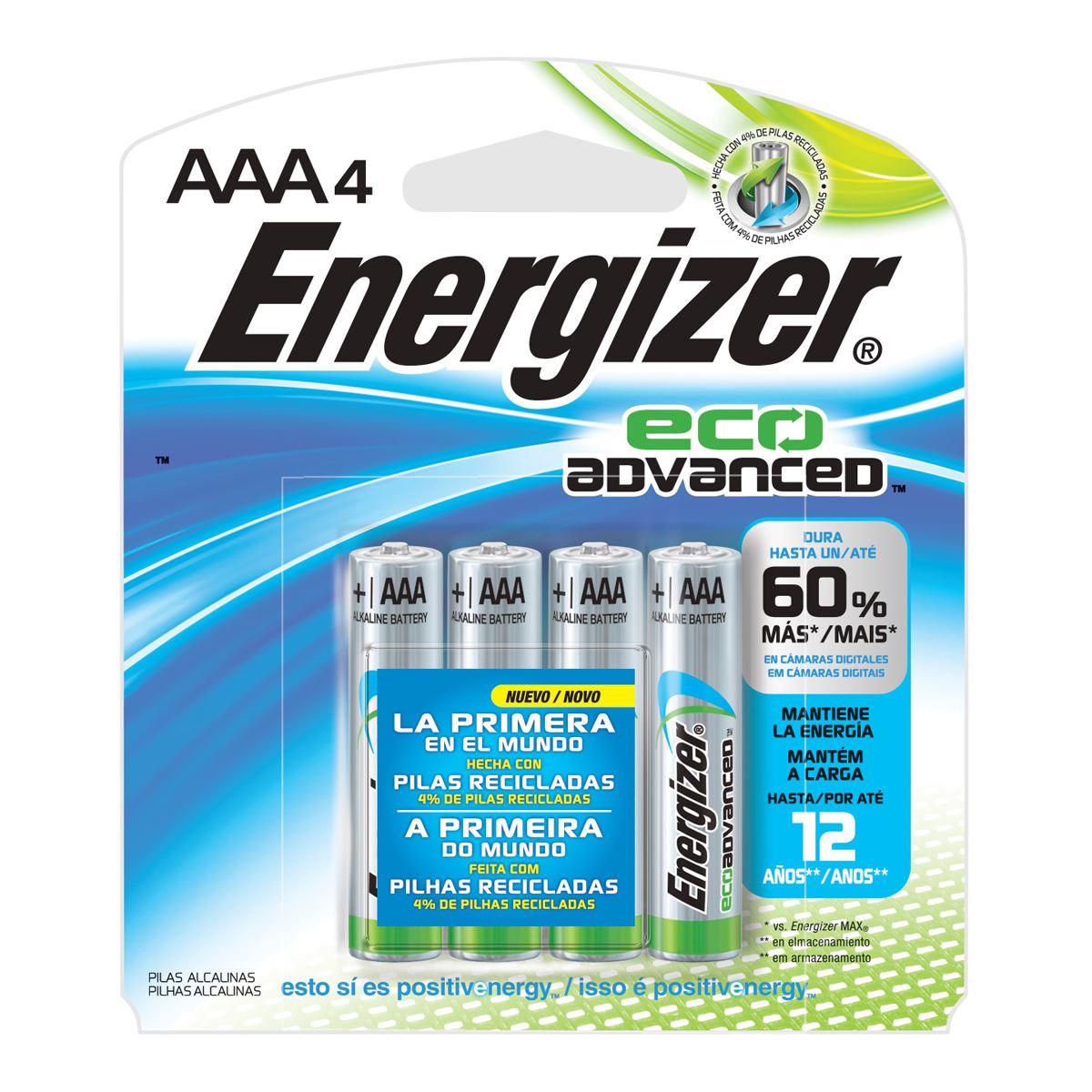 Pila Energizer Eco Advanced AAA con 4