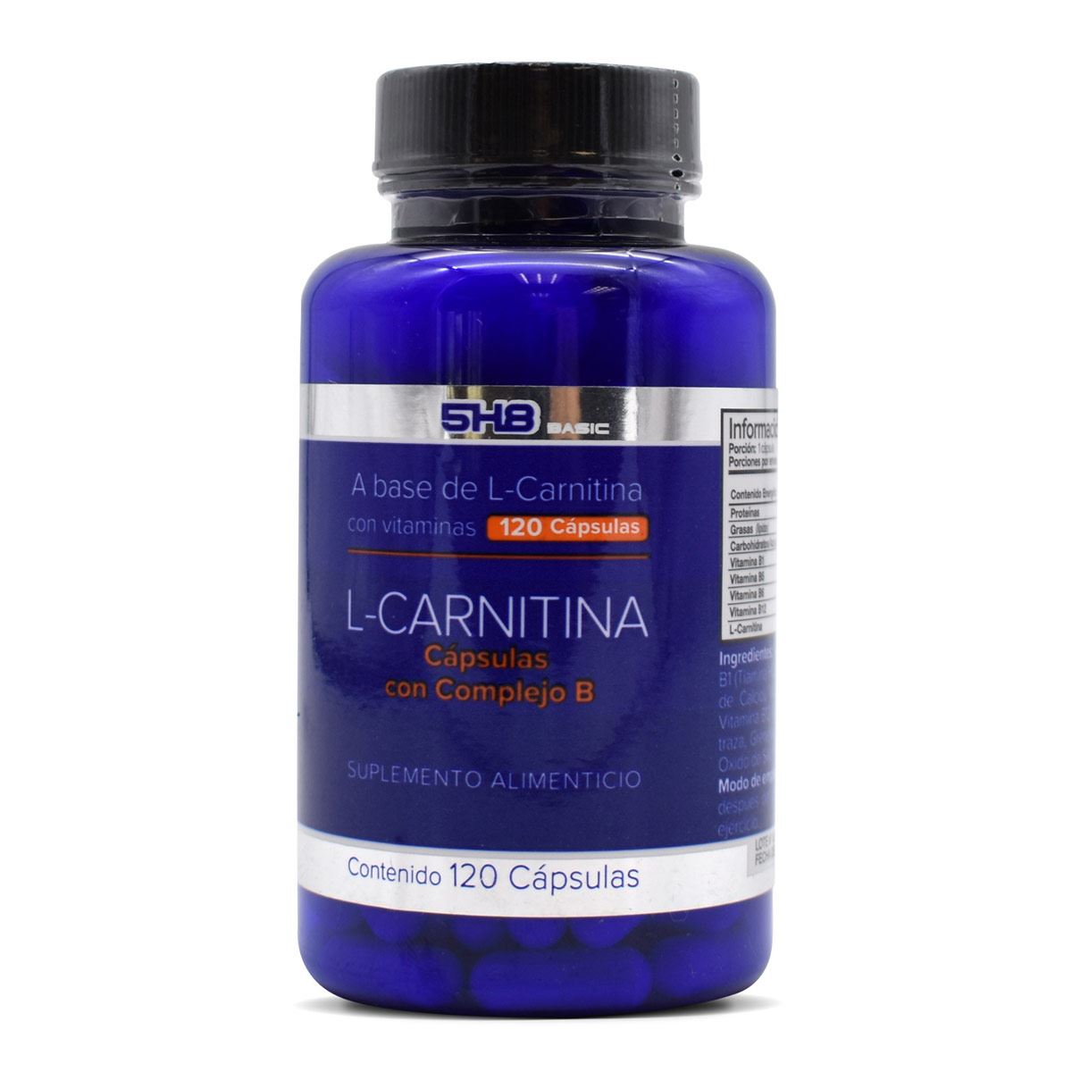 L-carnitina con complejo b 120 caps