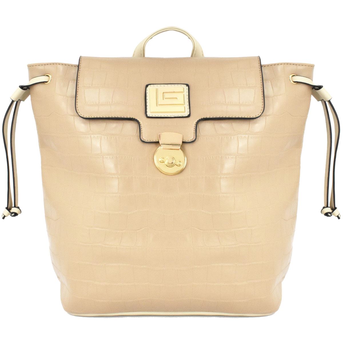 Bolsa tipo mochila Guy Laroche beige 17060