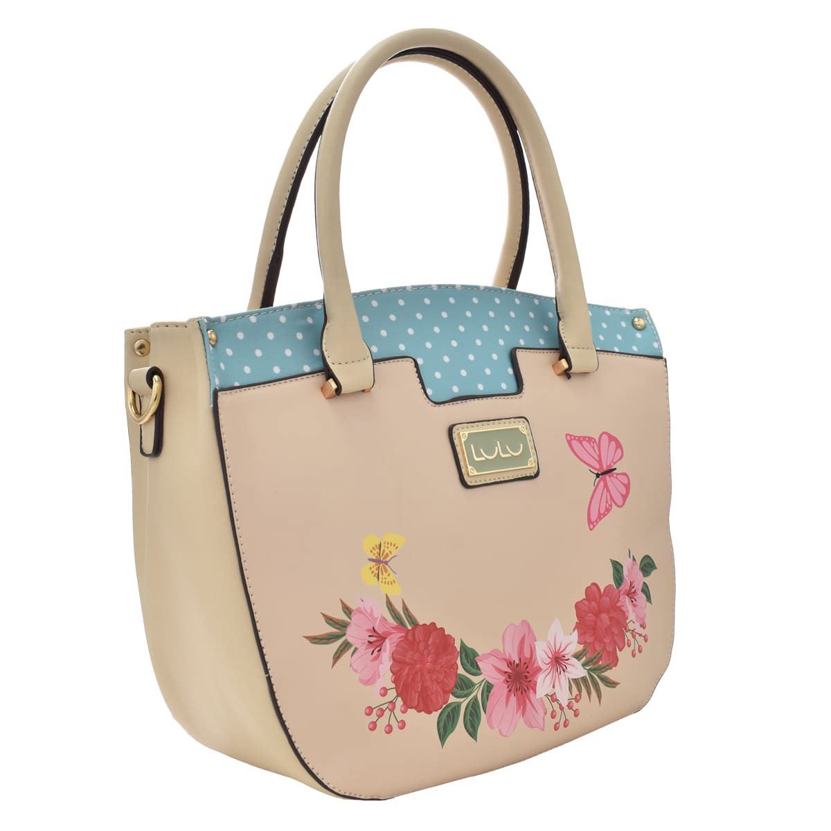 Bolsa LuLu color beige modelo 56197