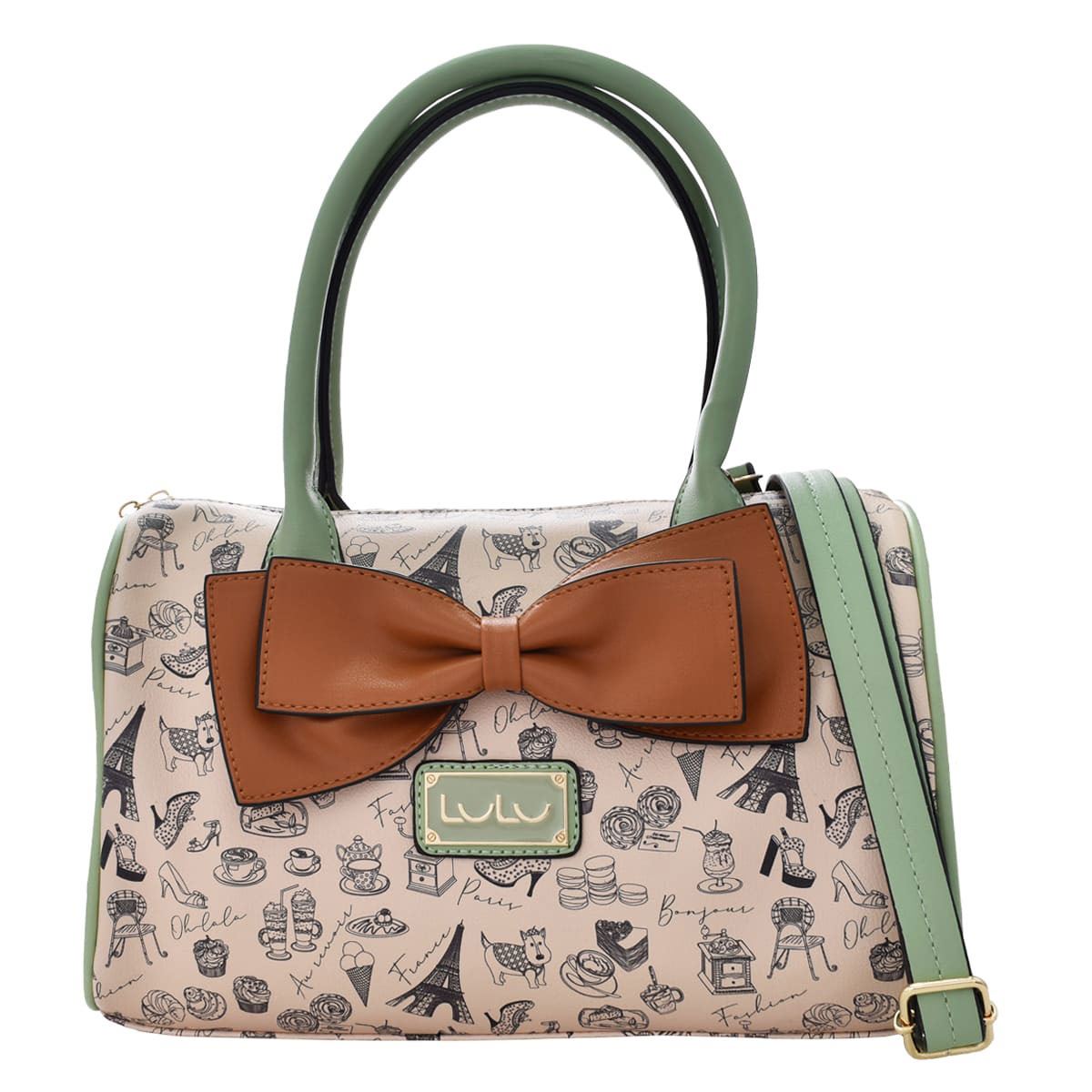 Bolsa LuLu color beige modelo 56289