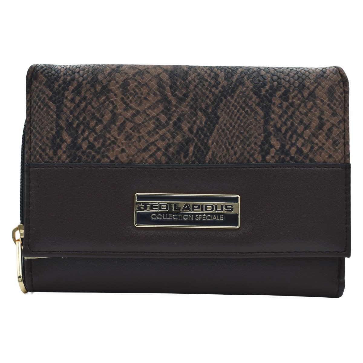 Monedero Ted Lapidus color café modelo 6351