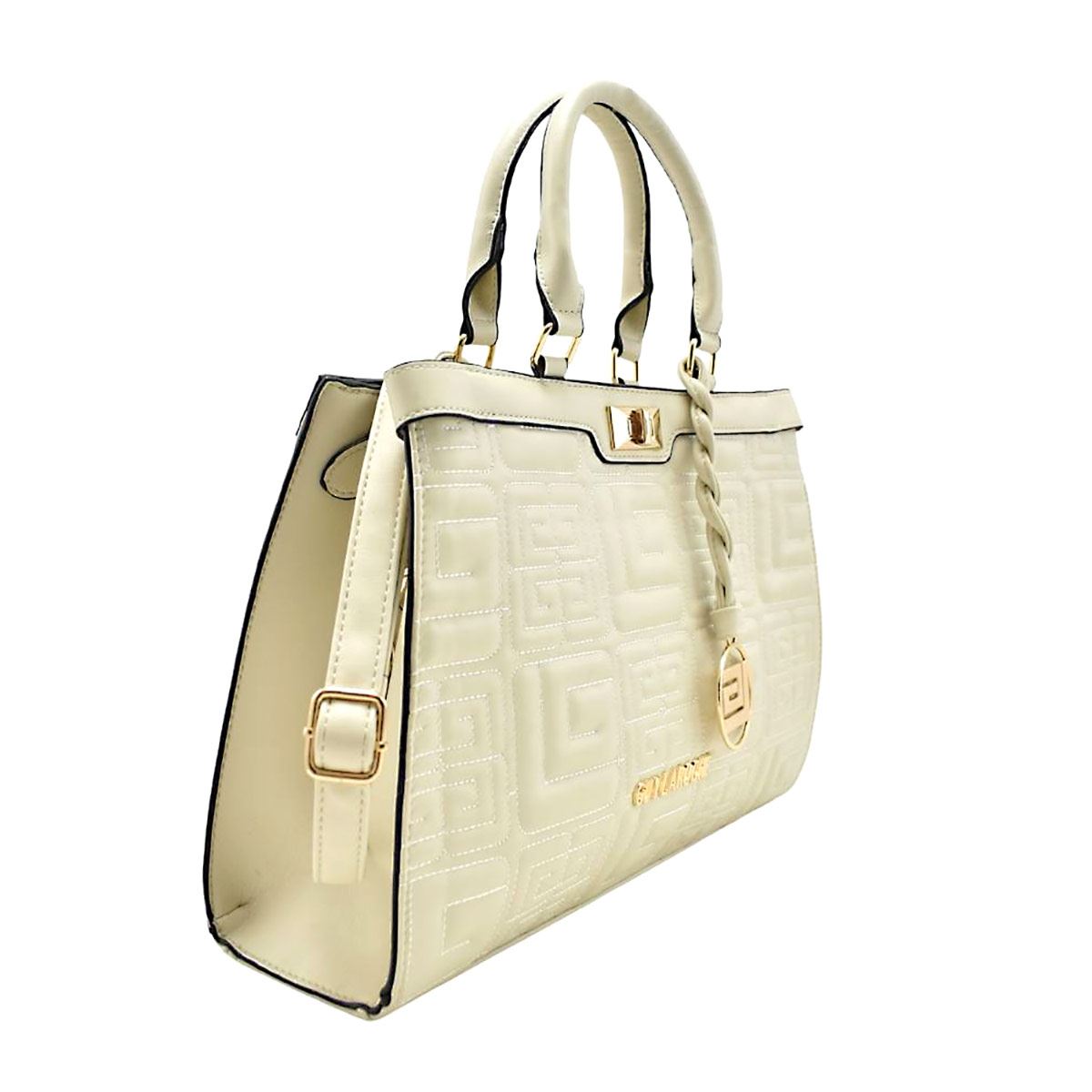 Bolsa  Guy Laroche  color  ivory  modelo  13969