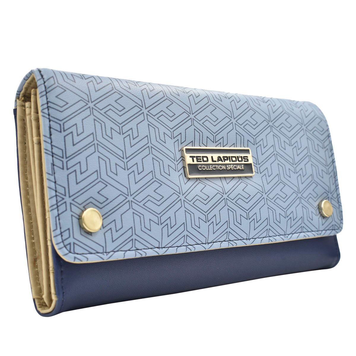 Monedero Ted Lapidus color navy modelo 6414