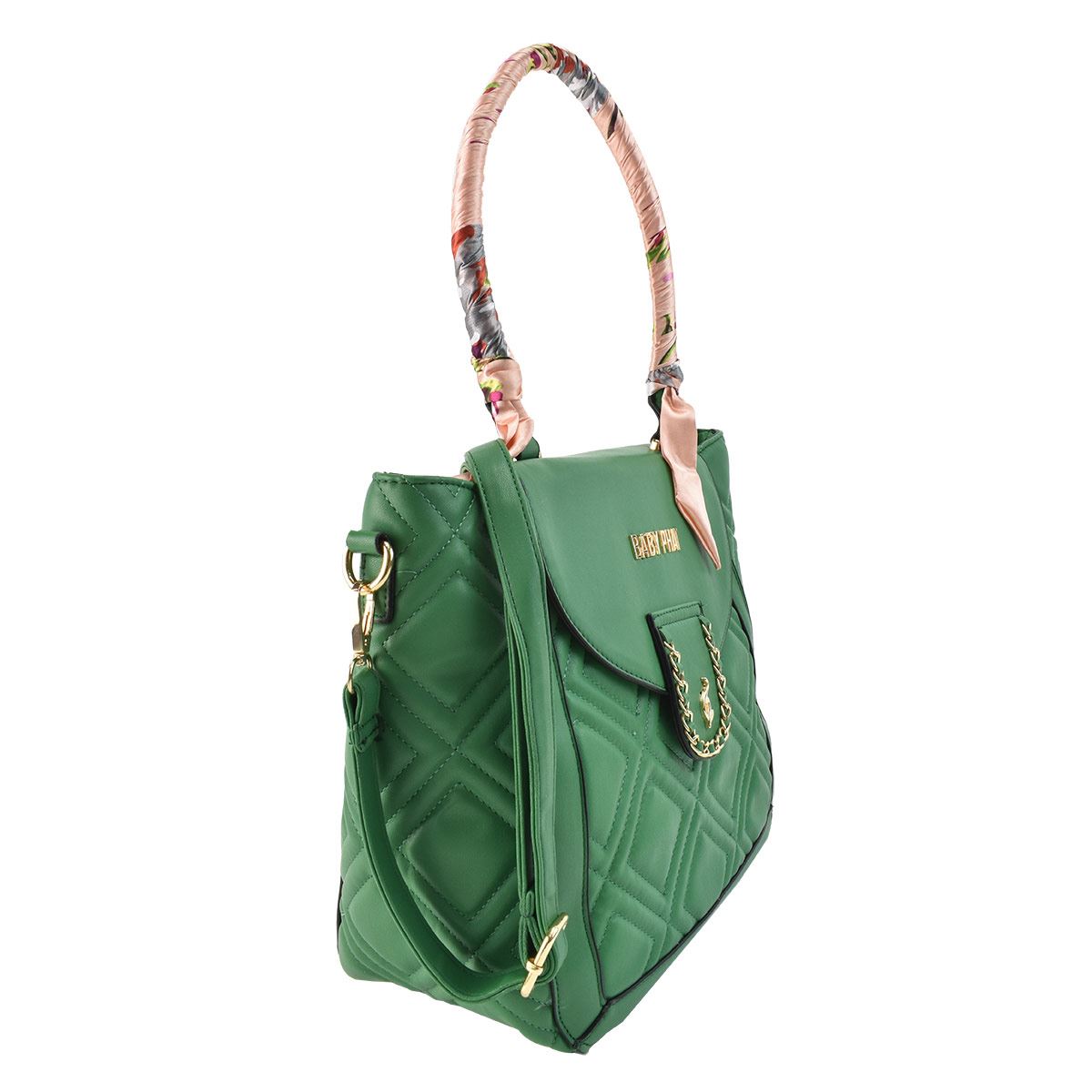 Bolsa Baby Phat color verde modelo K100