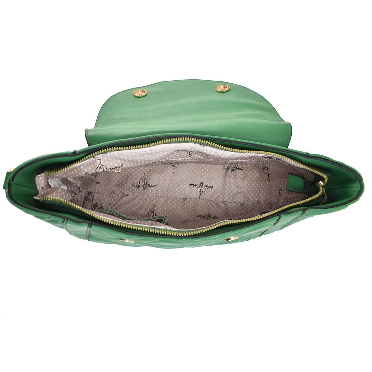 Bolsa Baby Phat color verde modelo K100