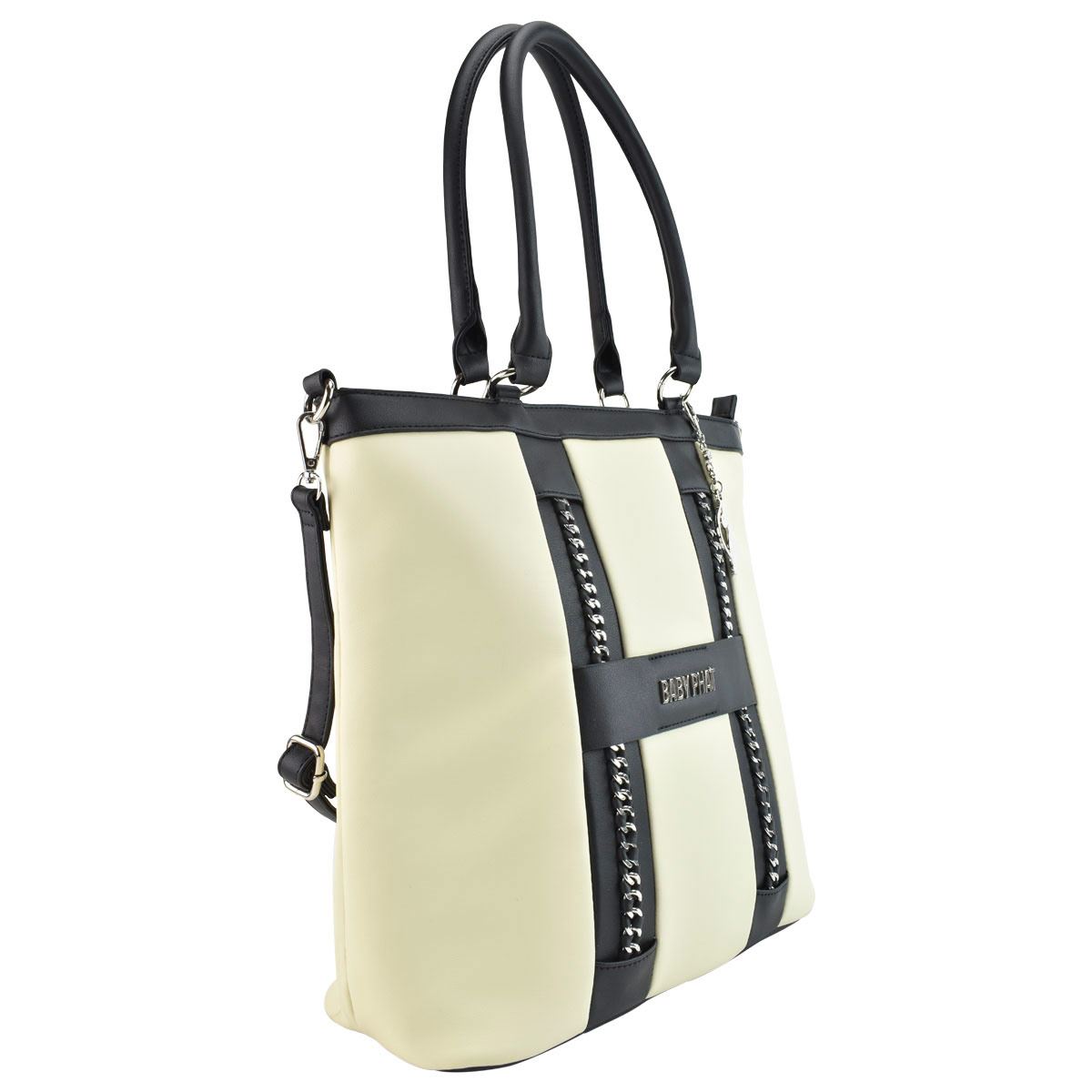 Bolsa Baby Phat color marfil modelo 003