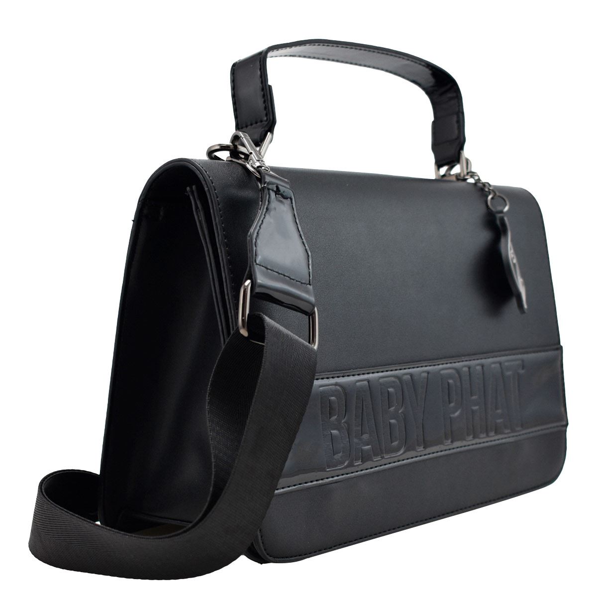 Bolsa Baby Phat color negro modelo 1100