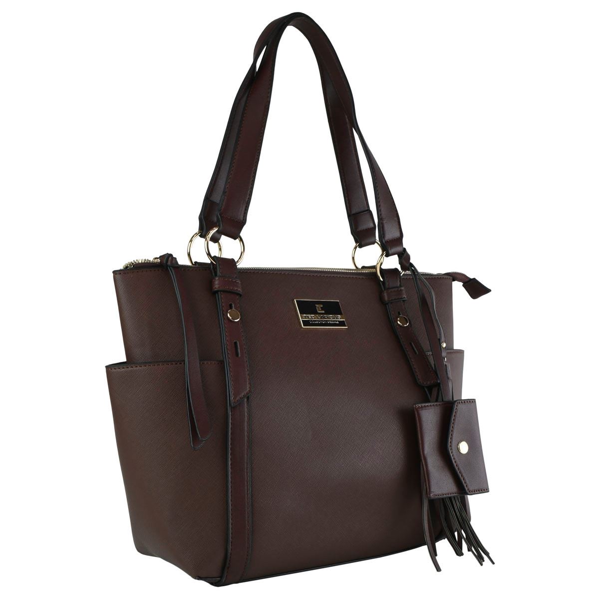Bolsa Ted Lapidus Satshel  Color Café Para Mujer