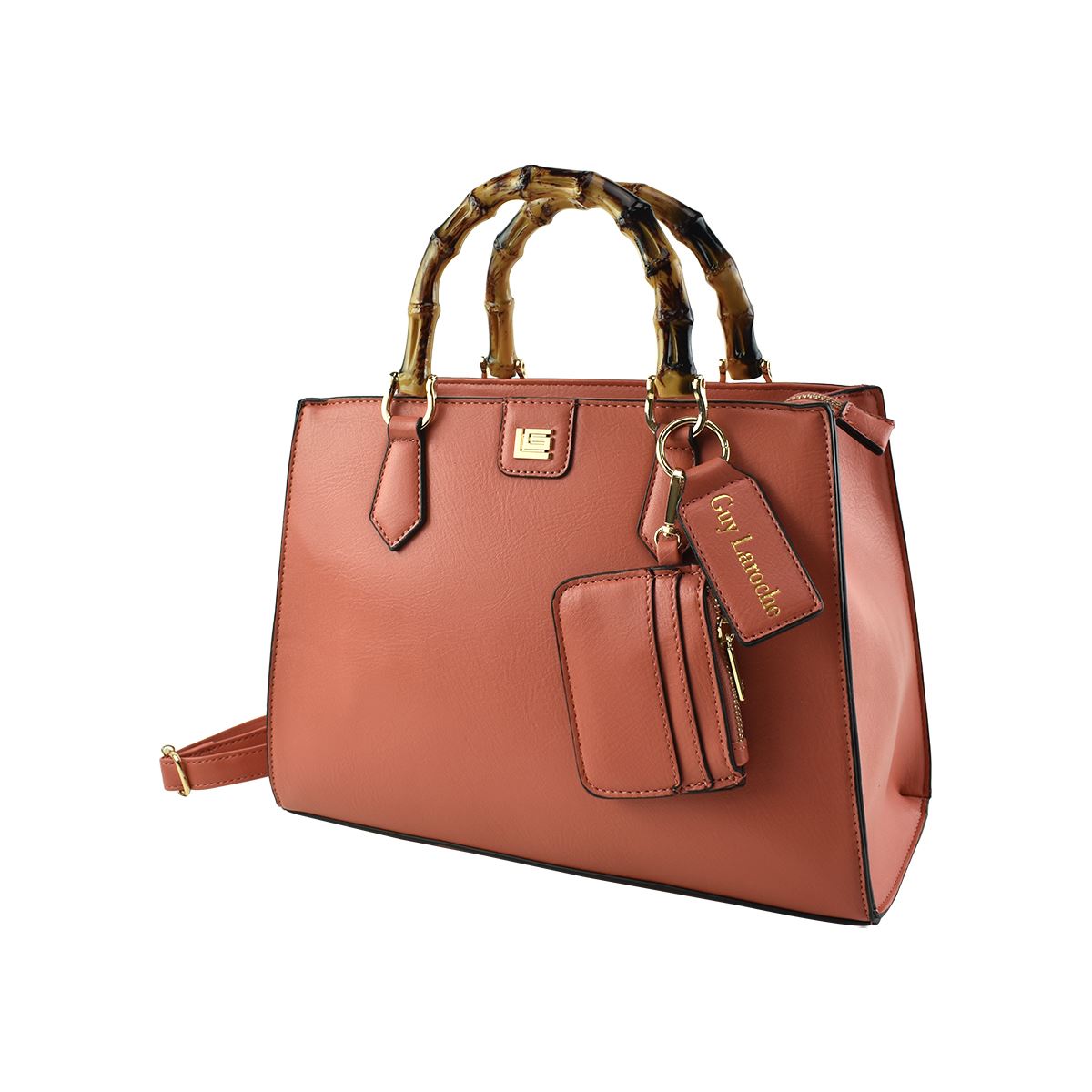 Bolso Satchel Guy Laroche Naranja para Mujer