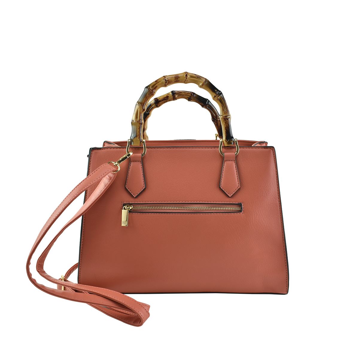 Bolso Satchel Guy Laroche Naranja para Mujer
