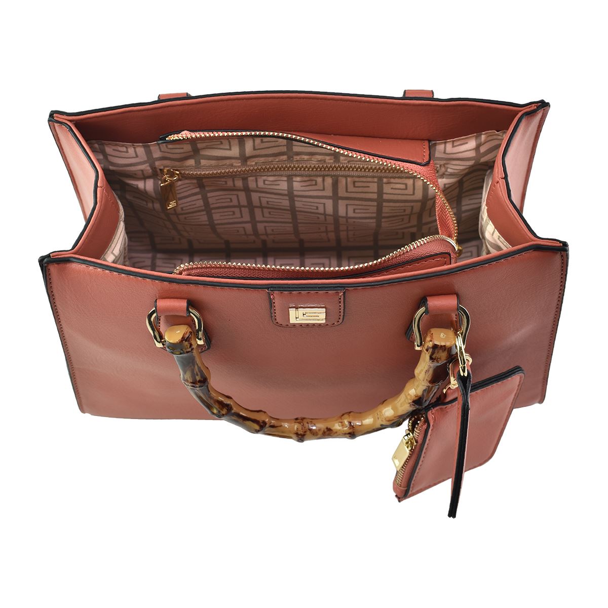 Bolso Satchel Guy Laroche Naranja para Mujer