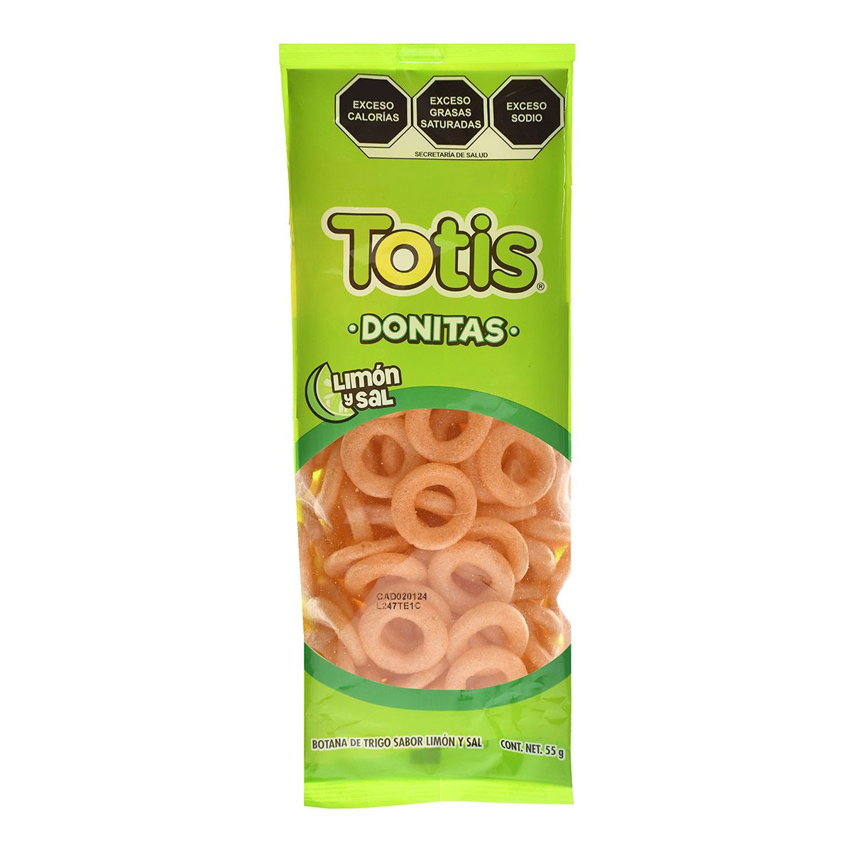 Totis Donitas Sal/Limón Tubo 55grs