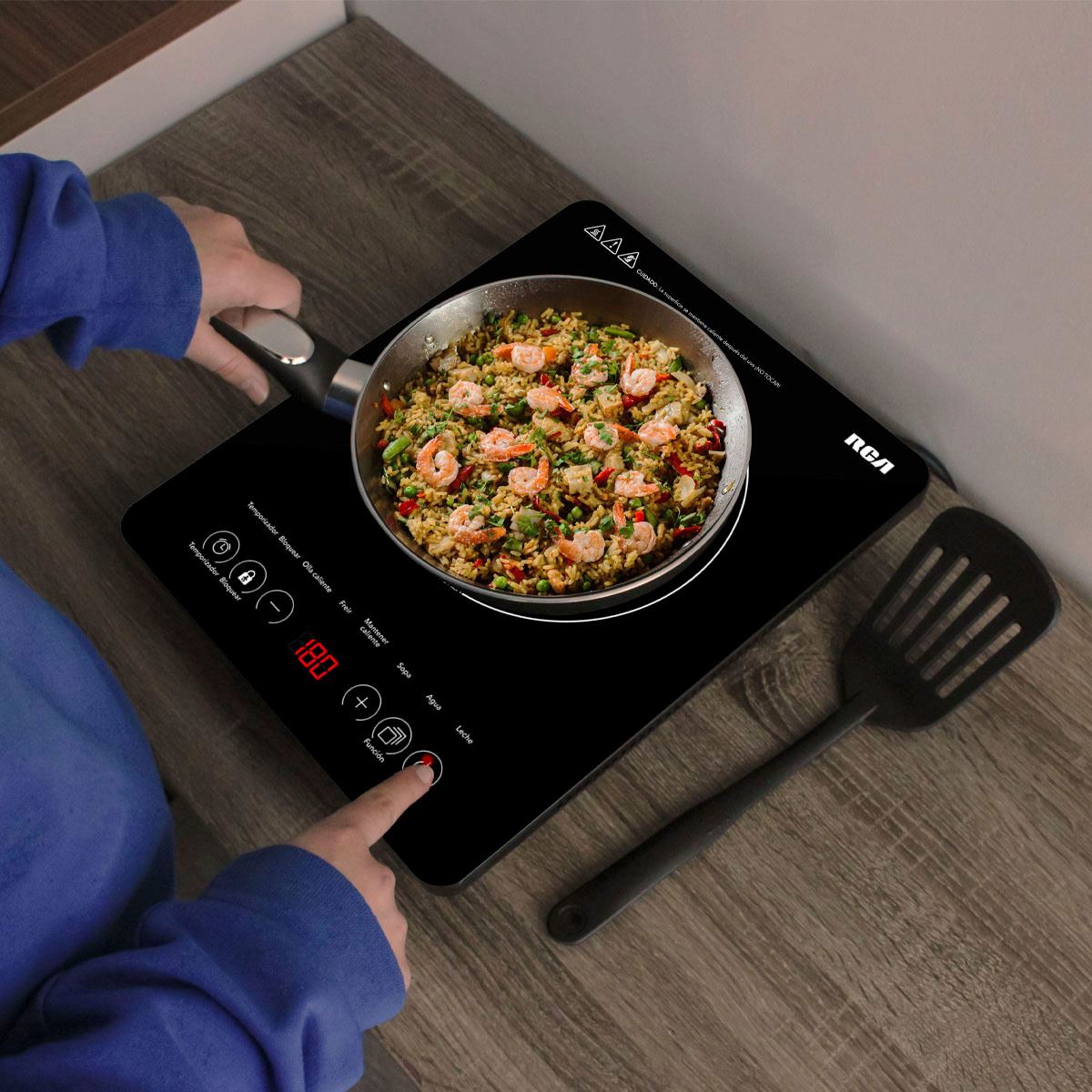 Parrilla de Inducción RCA 1 Quemador Negro RC-12A3