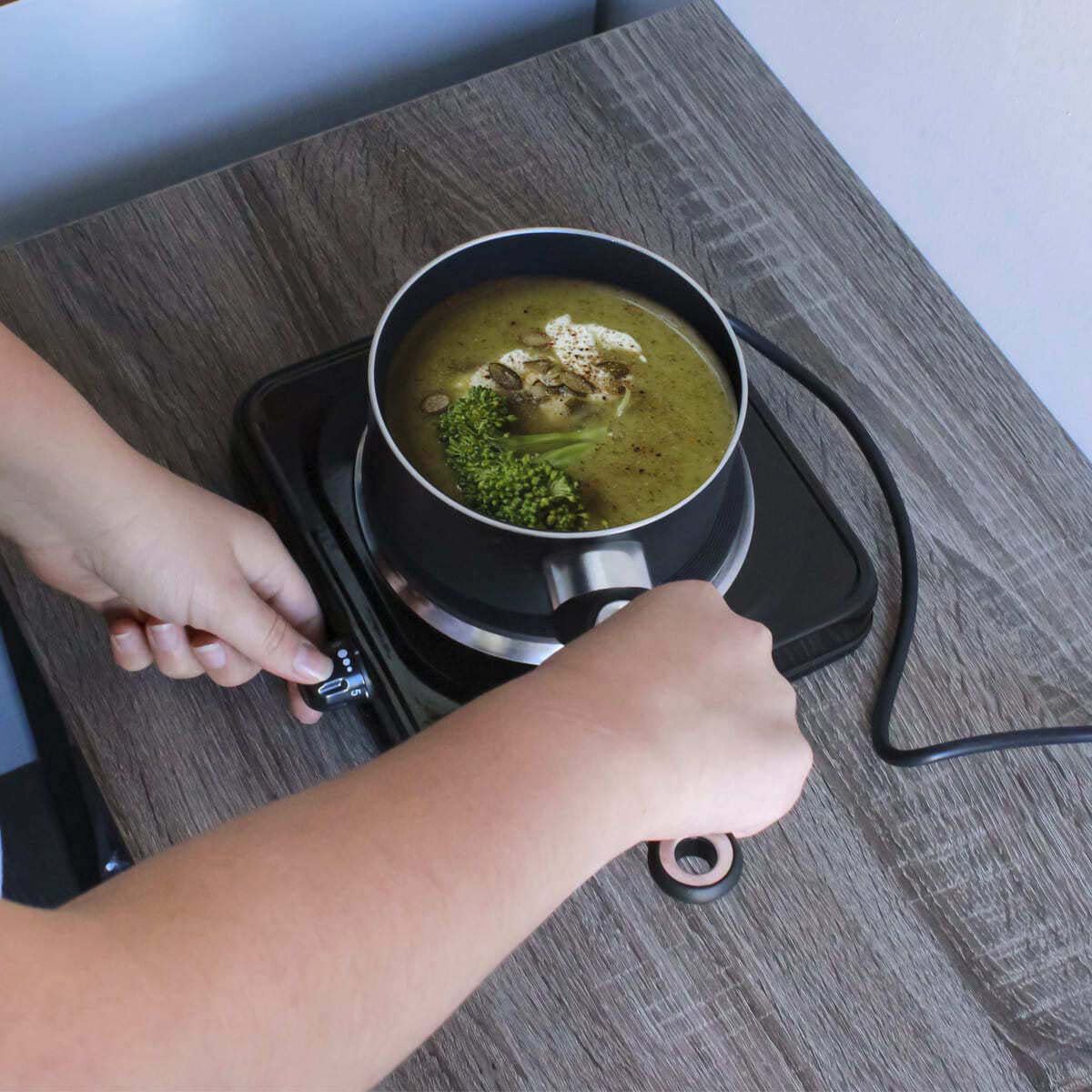 Parrilla Eléctrica RCA 1 Quemador Negro RC1000N